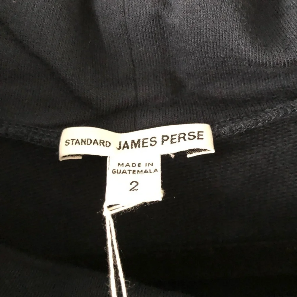 James Perse Navy Cowl Neck Sweatshirt 2 M